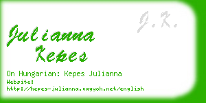 julianna kepes business card